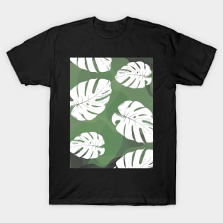 Bright leaf pattern Monstera T-Shirt